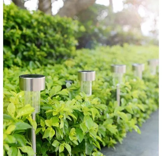 Leszúrható napelemes kerti lámpa, 10 db