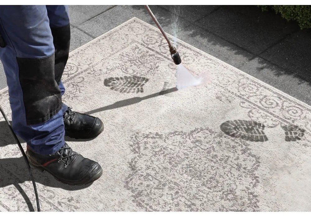 Cebu szürke-krémszínű kültéri szőnyeg, 80 x 150 cm - NORTHRUGS