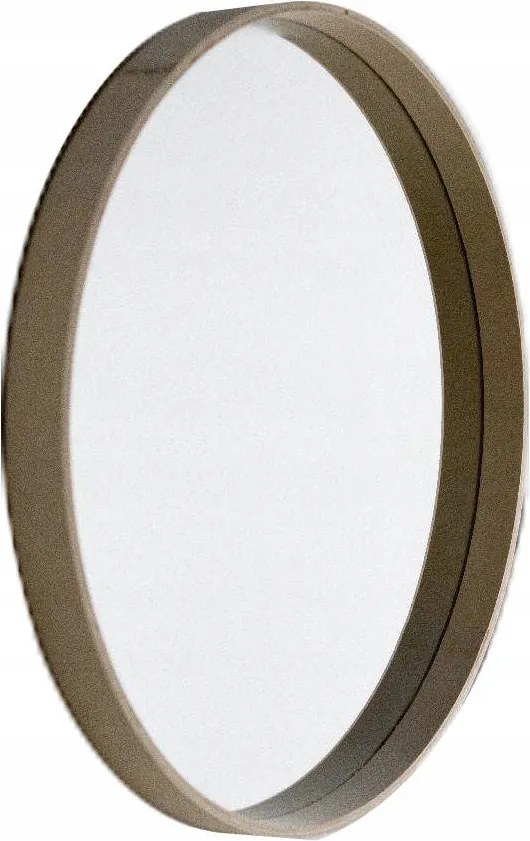 Tükör Fa Kerettel, egyenes klasszikus Ø 50 cm