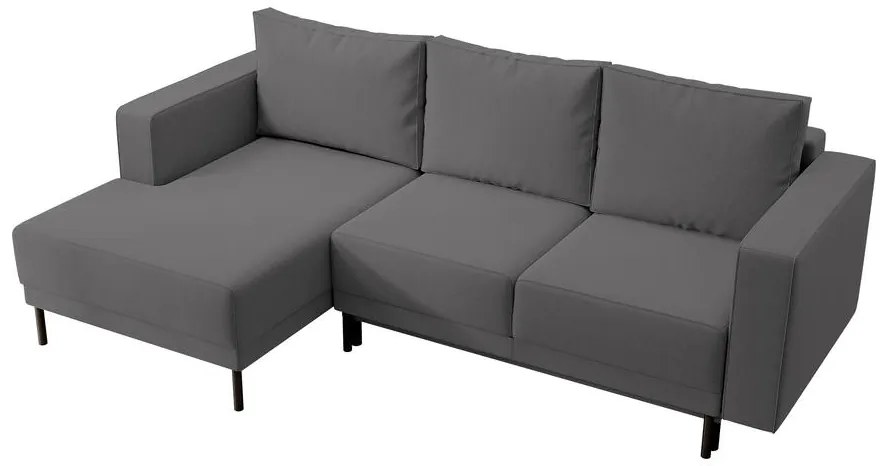 Sarokkanapé Rodriguez mini (B) (világos szürkés fekete + fekete). 1099550