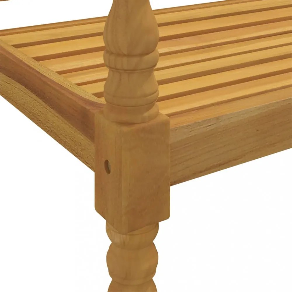 tömör tíkfa Batavia pad kék párnával 150 cm