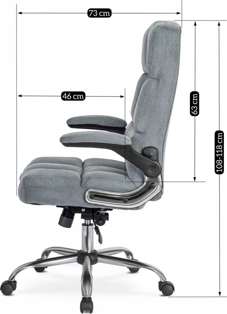 LONDON forgószék szürke