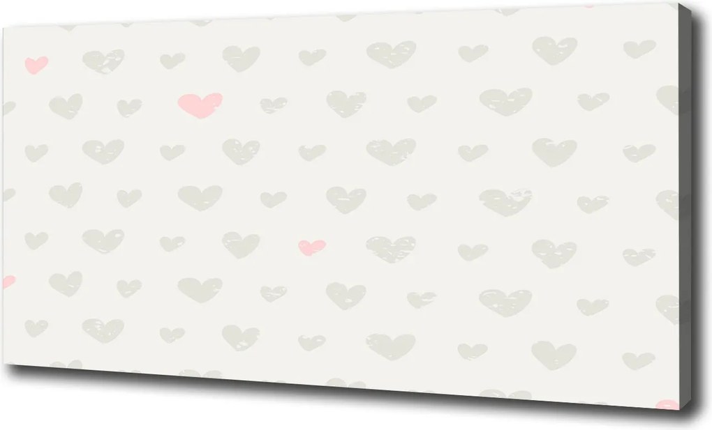 Vászonkép Szívek háttér 100x70 cm