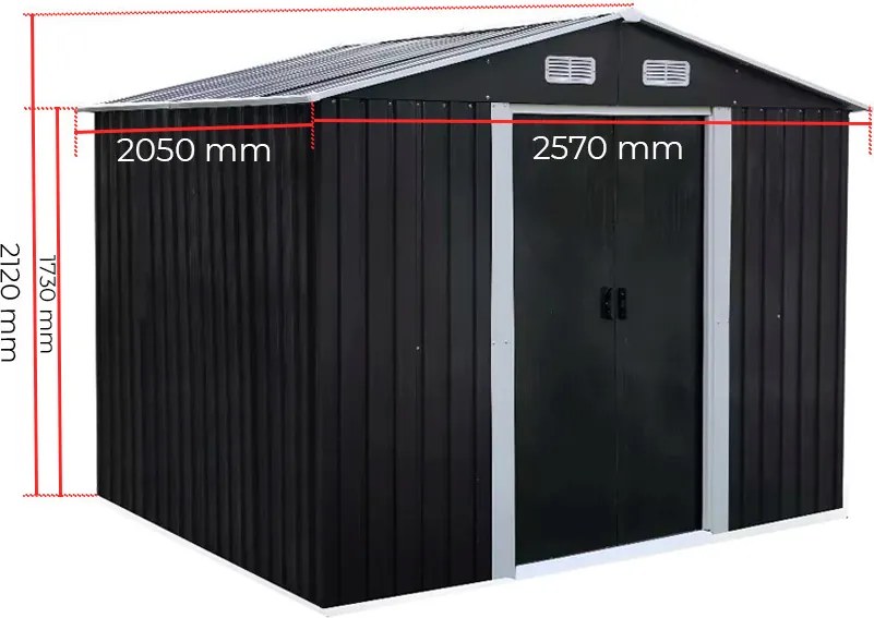 Alaska 6x8 kerti szerszámtároló ház