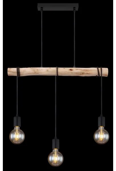 Globo 15539-3H - Csillár zsinóron GREGOR 3xE27/60W/230V