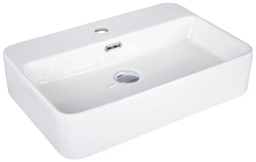 Eros TRUST 2 - PULTRA ültethető - Top Counter - porcelán mosdó - 55 x 38 cm