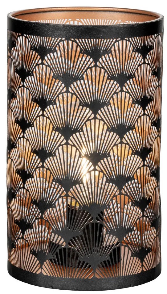 Nata dekorációs LED lámpások, fekete/réz, 60 darabos készlet