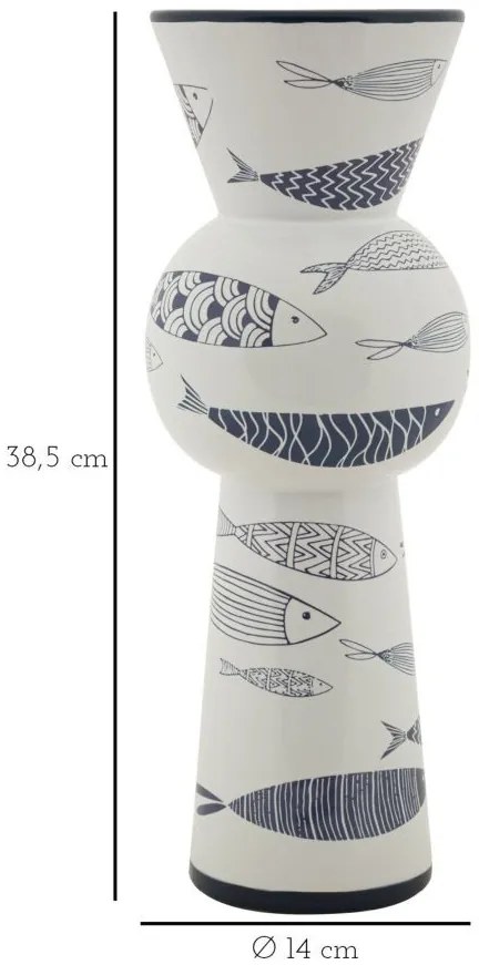 Váza hal ø 14x38,5 cm