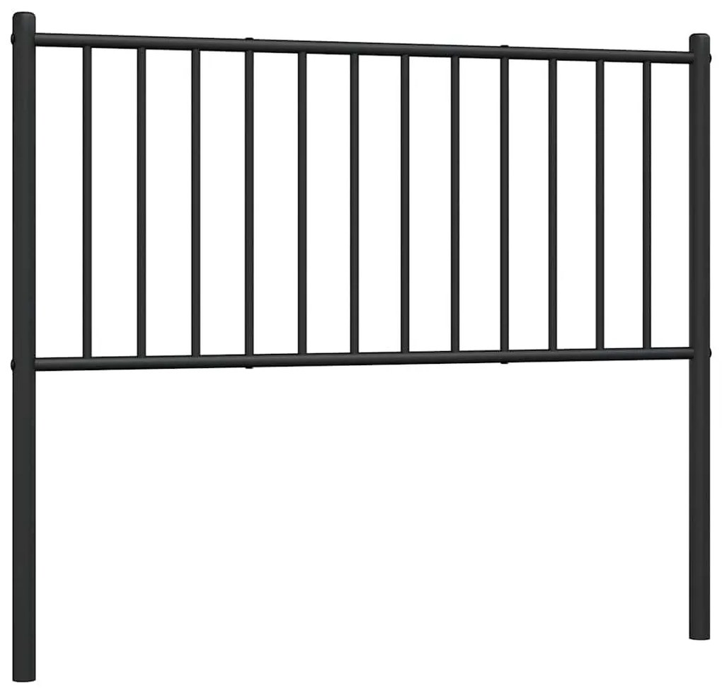 fekete fém fejtámla 100 cm