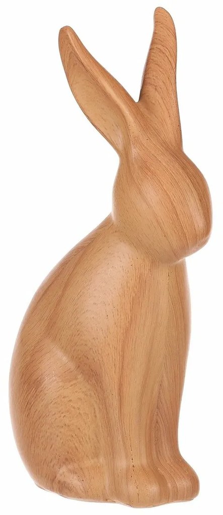 Nyúl polirezin dekoráció, közepes méretű figura, 8 x 5 x 16 cm
