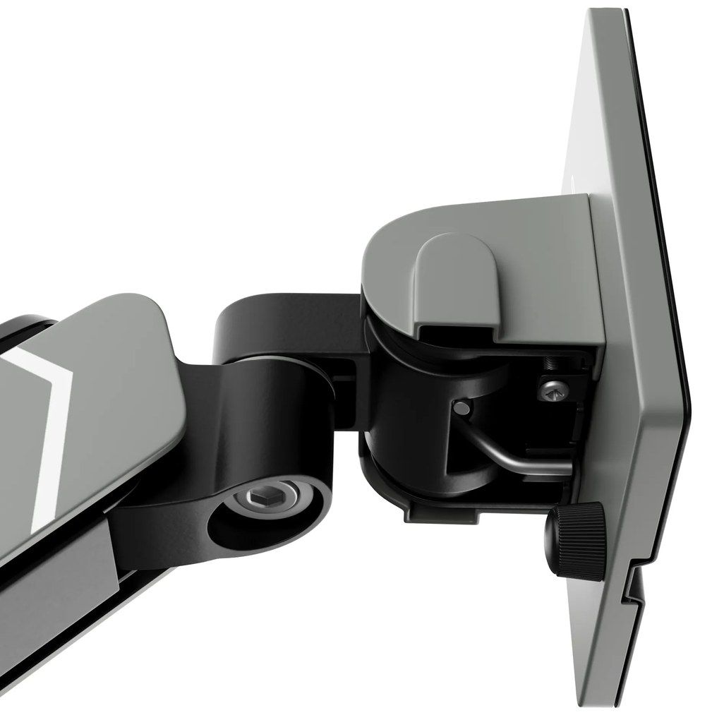 Képernyőállvány két 49 hüvelykes monitorhoz, szürke-fekete RGB X-Arm Dual