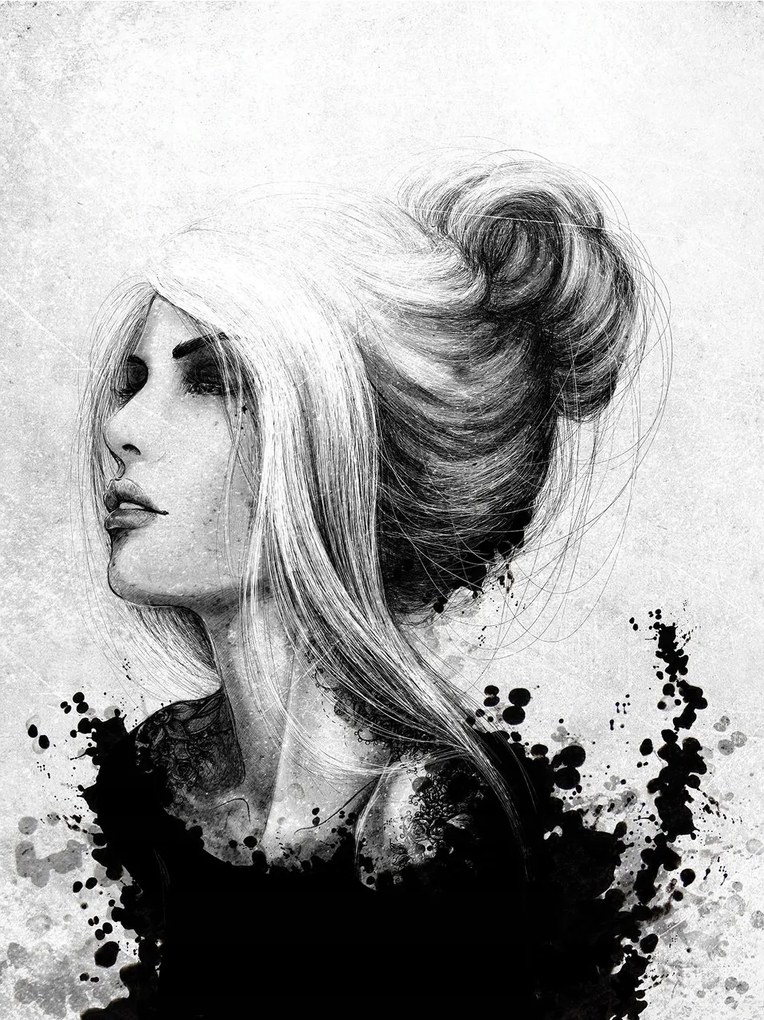 Fotótapéta Nő melankólia vinil absztrakt 184x254 +ragasztó