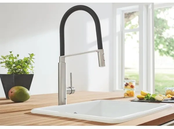 GROHE 31491DC0 - CONCETTO DN 15 mosogató csaptelep, nemesacél