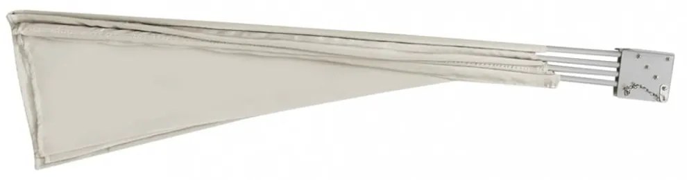 krémszínű összecsukható erkély oldalárnyékoló 210 x 210 cm