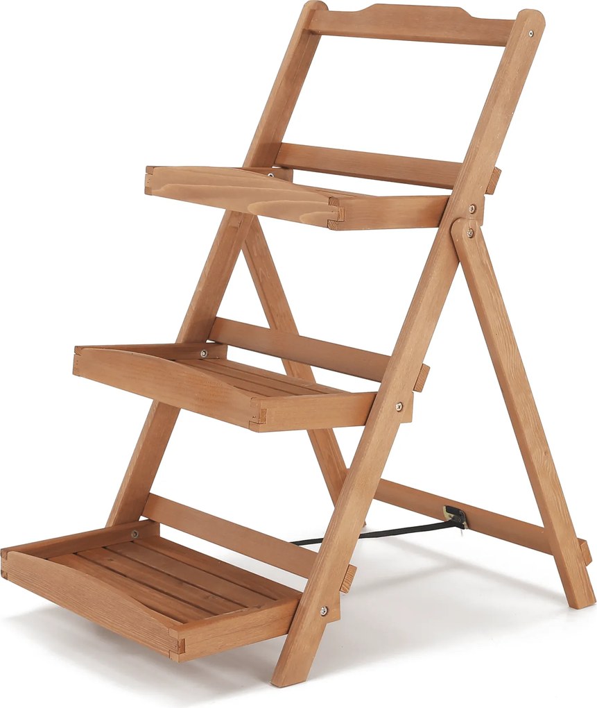 Polcállvány, 3 polcos, égerfa, IMPERO