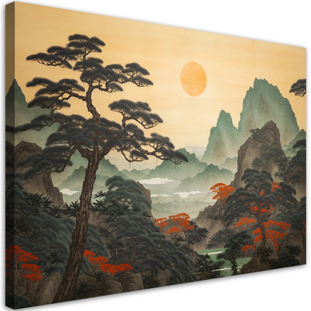 Gario Vászonkép Japán táj Méret: 120 x 80 cm