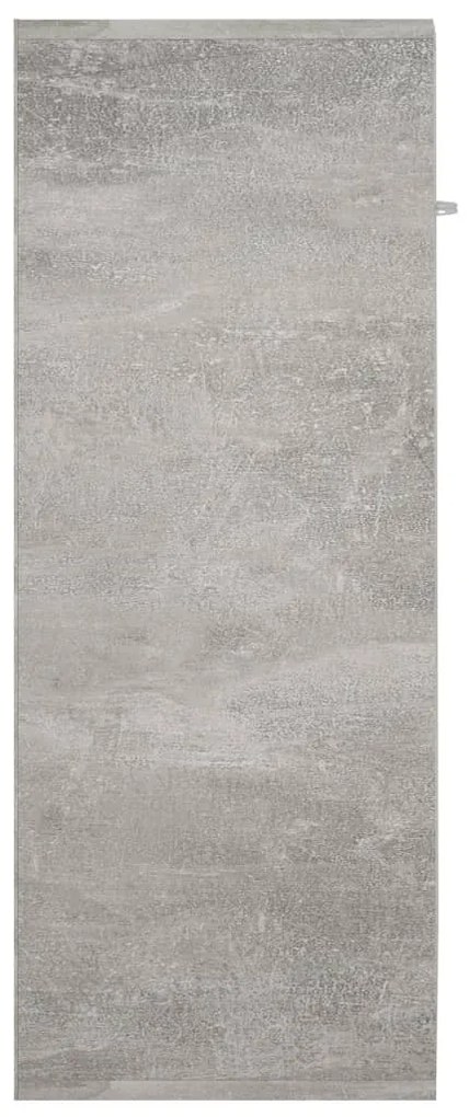 betonszürke szerelt fa tálalószekrény 60 x 30 x 75 cm