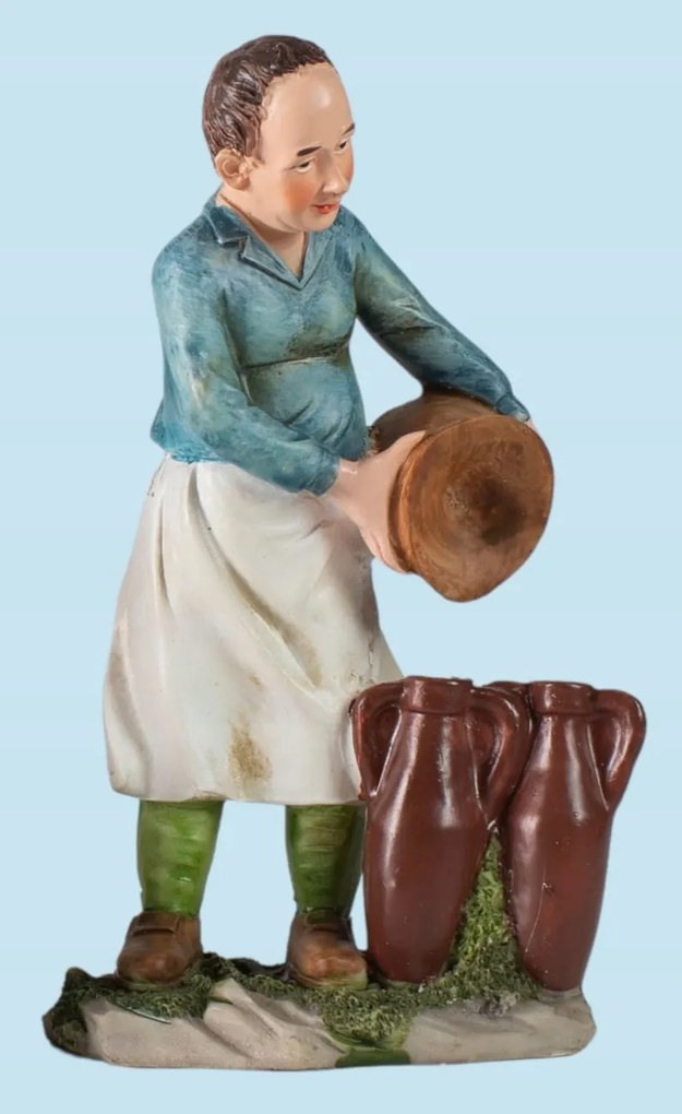 Házigazda amforákkal, 15cm magas figurákhoz