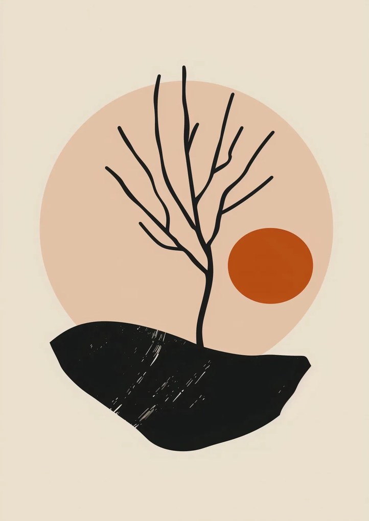 Poszter 42x59,4cm Meztelen fa