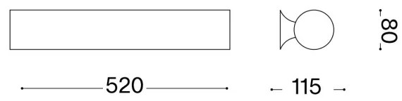 Ideal Lux - Fali lámpa CAMERINO 3xE14/40W/230V fehér