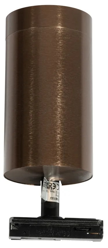 Modern sötét bronz spot lámpa sínrendszerhez, 1 fázisú, 70 mm - Iconic Jeana Luxe