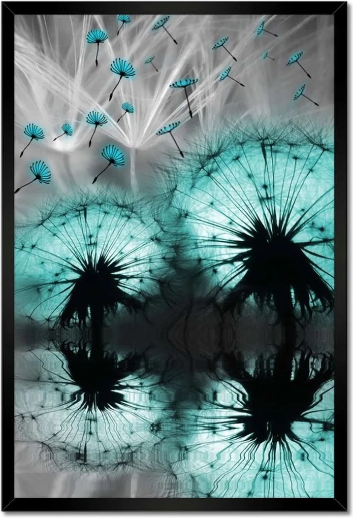 Poszterek keretben 40x60 Kék pitypangok