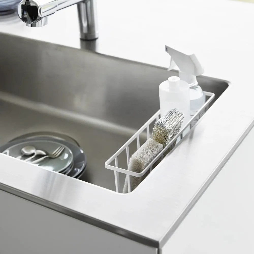 Fehér öntapadós fém mosogatóeszköz tartó Film Hook – YAMAZAKI