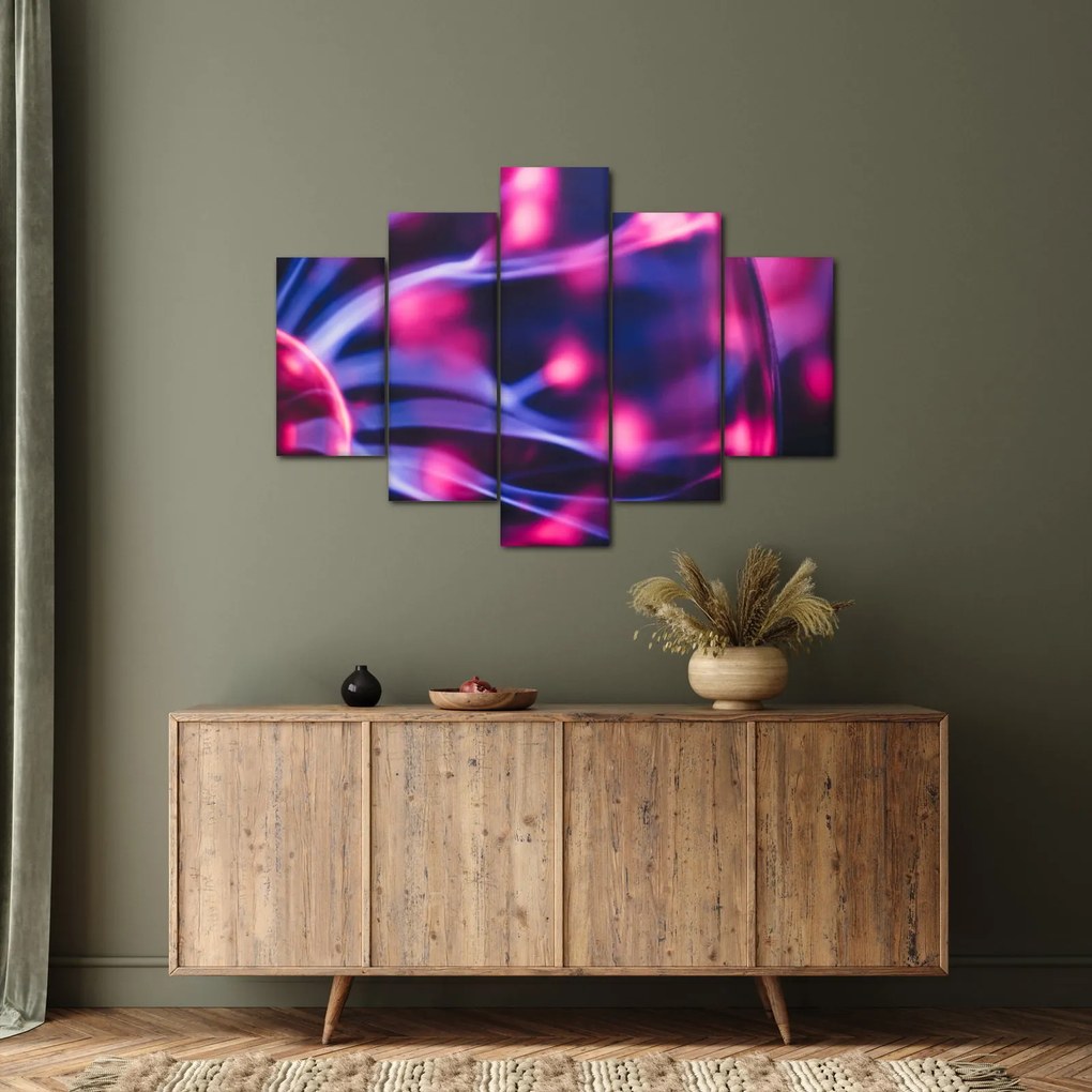 Absztrakt lila kép (150x105 cm)