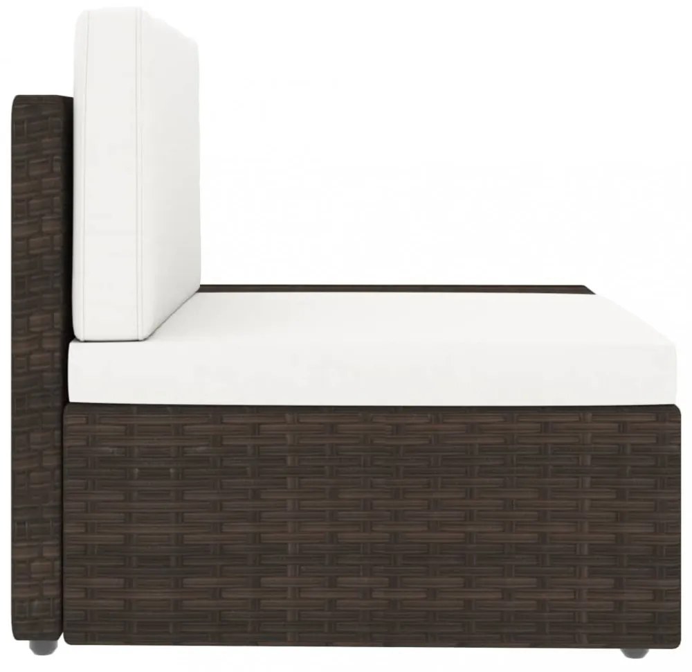vidaXL 8 részes barna polyrattan kerti ülőgarnitúra