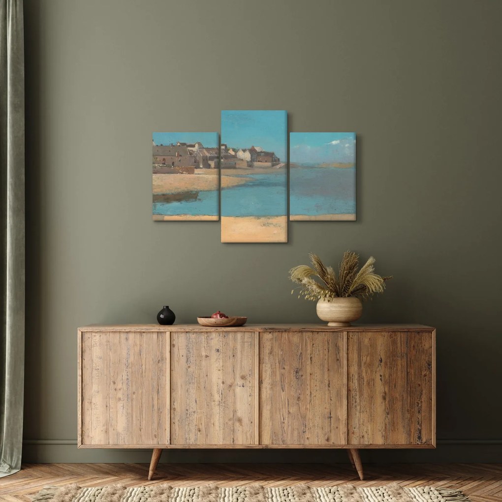 Kép - Odilon Redon, Village by the Sea in Brittany, reprodukciók (90x60 cm)