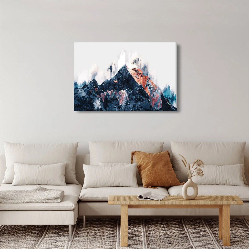 Kép - Absztrakt hegy (90x60 cm)