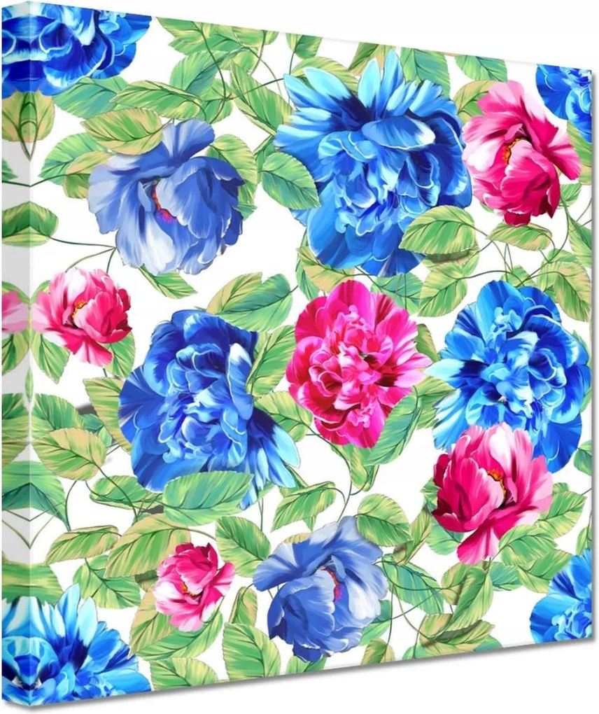 Vászonkép 60x60 Színes virágok Virágok