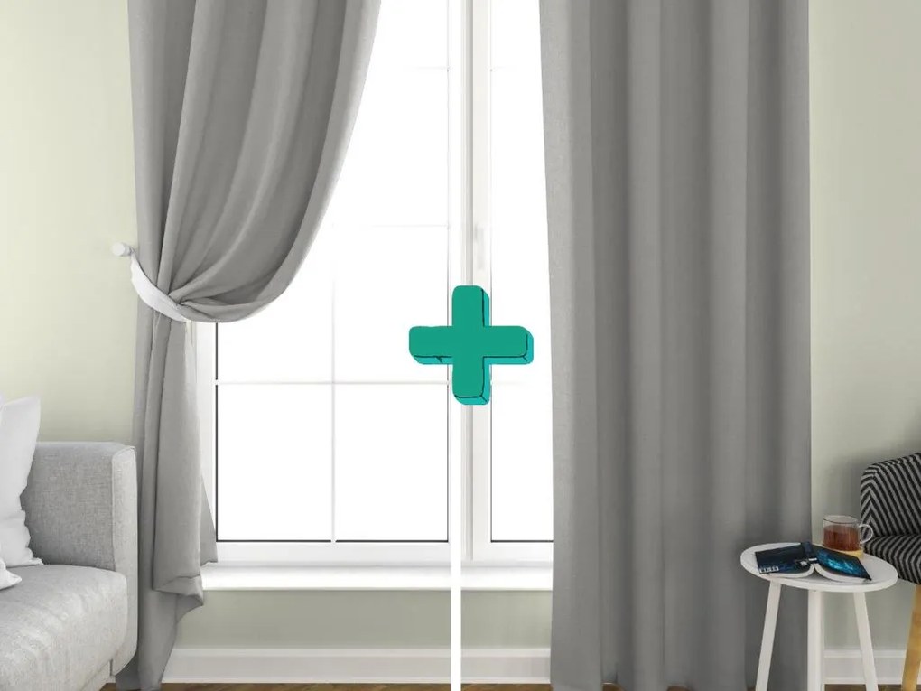 OXFORD 2x fehér-krém függöny 140x250 cm