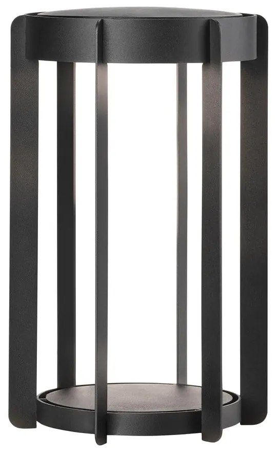 Fekete USB kültéri LED lámpás (magasság 30 cm) Firefly – Zone