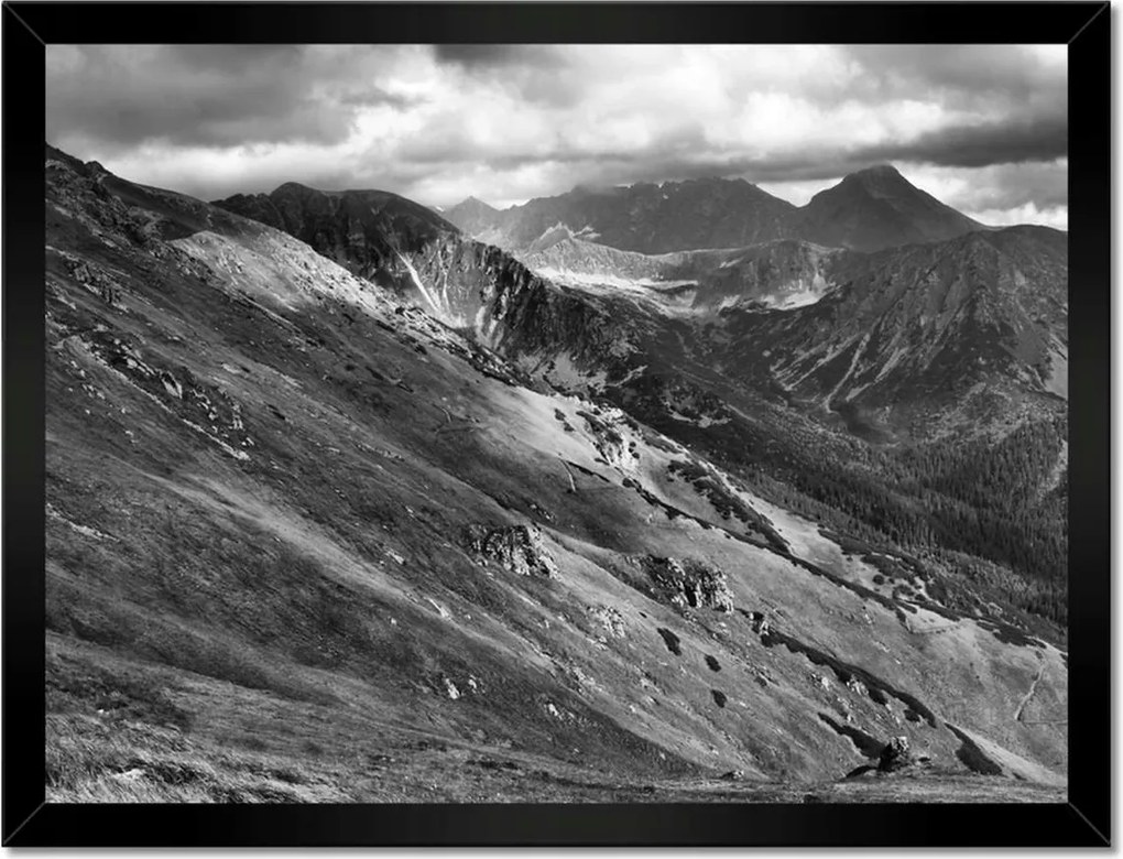 Poszterek keretben 40x30 Tátra Lengyel hegyek Kilátás