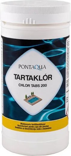 Tartaklór lassan oldódó 200 g-os klórtabletta 1 kg