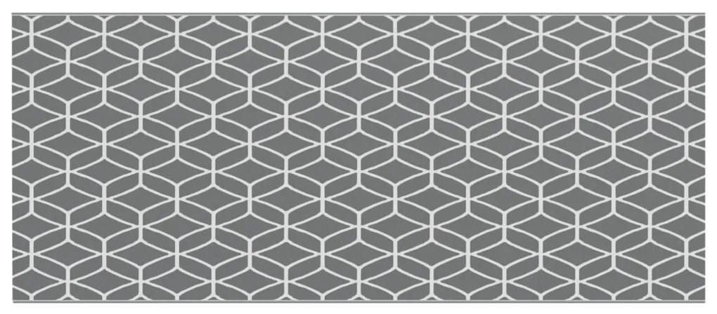 Kültéri Szőnyeg ARAKIL Szürke és fehér 250 x 600 cm PP