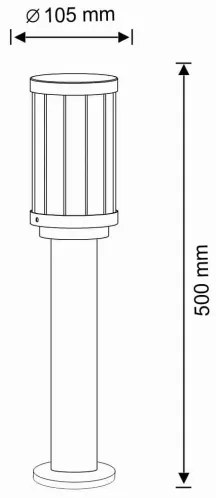 Kültéri lámpa FIORD 1xE27/10W/230V IP44