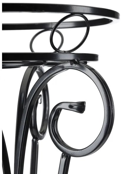 Virágállvány 74x34 cm fekete