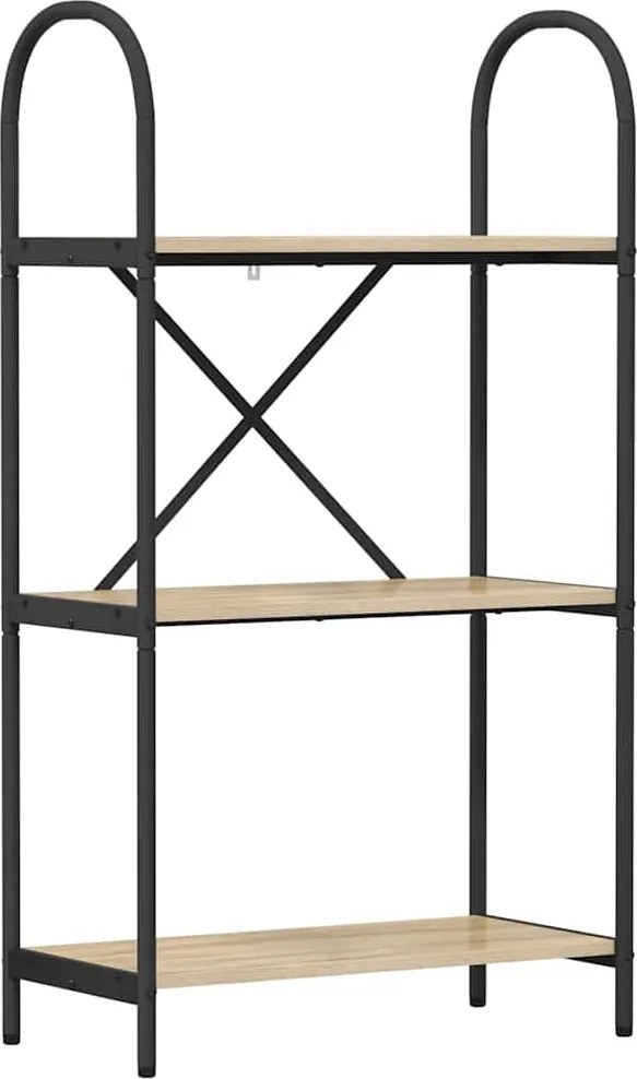 vidaXL Könyvespolc Sonoma tölgy 60 x 30 x 109 cm Faanyag