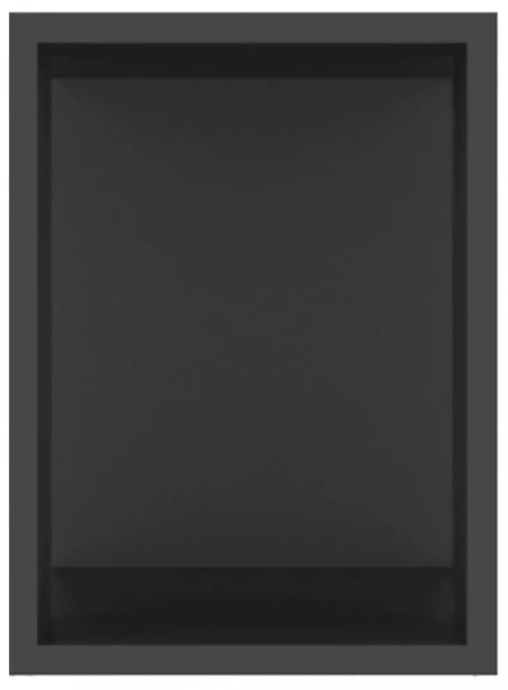 fekete szerelt fa TV-szekrény 80 x 24 x 32 cm