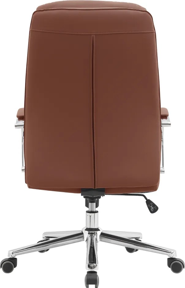 Irodai szék, barna camel/króm, ADMON