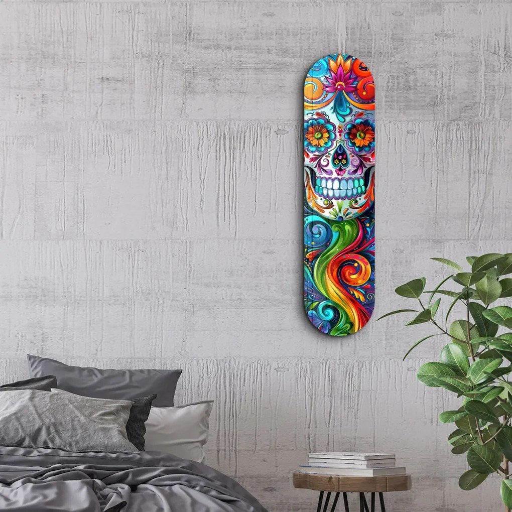 Lady üvegkép, 20×80 cm