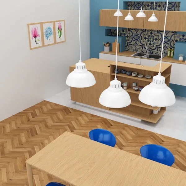 Csillár zsinóron SVEN 3xE27/15W/230V fehér