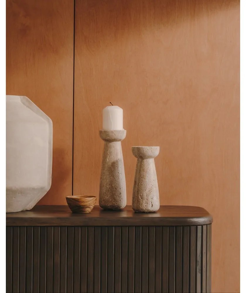 Kő gyertyatartó teamécseshez Magan – Kave Home