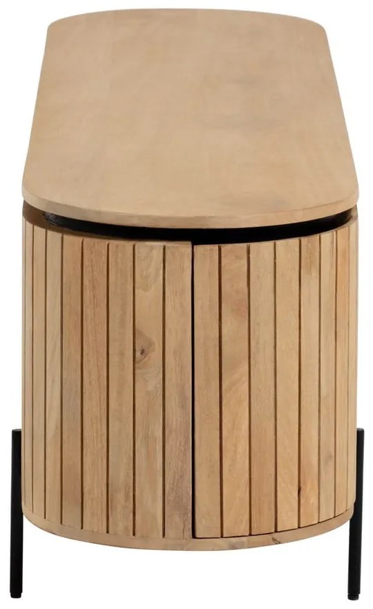 Natúr színű mangófa TV-állvány 160x56 cm Licia – Kave Home