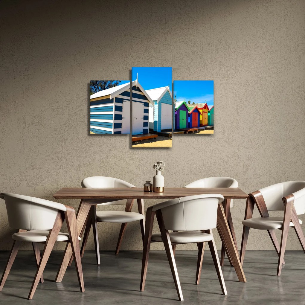 Kép - Brighton Beach, Melbourne, Ausztrália (90x60 cm)