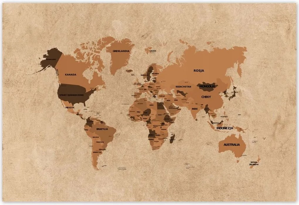 Poszterek 200x135 Lengyel változat Világtérképek