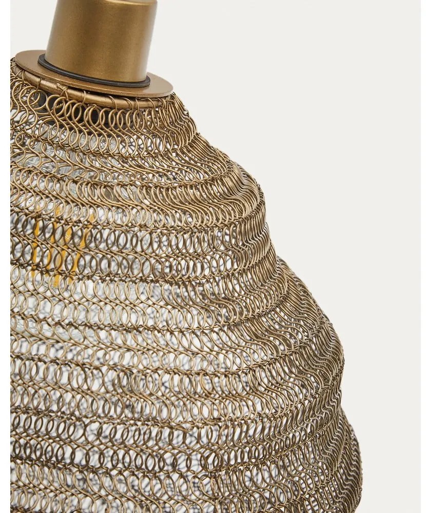 Aranyszínű függőlámpa fém búrával ø 30 cm Sarraco – Kave Home