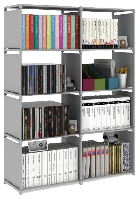 Könyves szekrény LKSZ-01 szürke